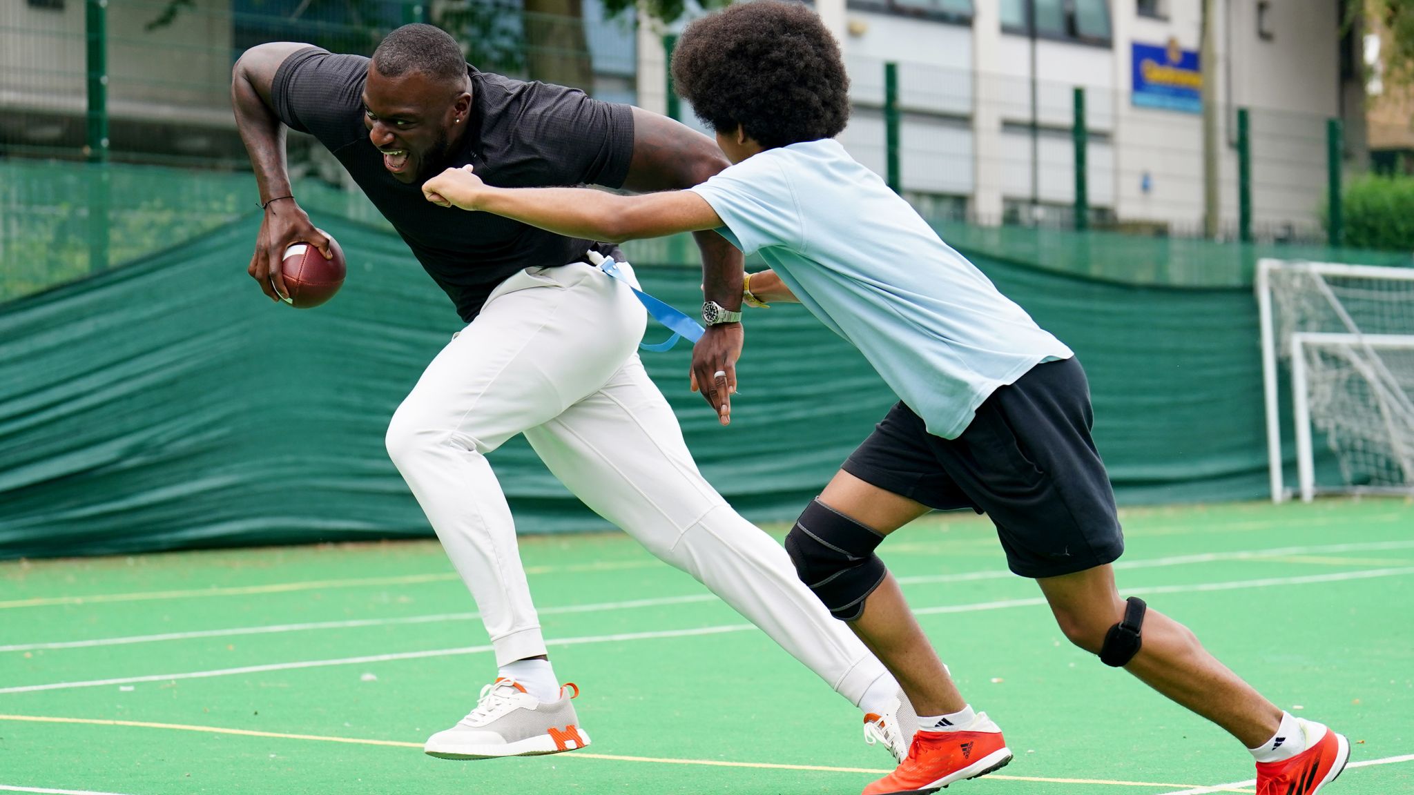 Efe Obada and Clyde Edwards-Helaire joined by NFL stars to inspire