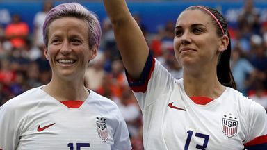Megan Rapinoe and Alex Morgan will look to win their third successive World Cup this summer