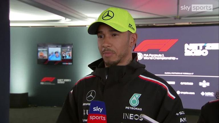 Mercedes pair Lewis Hamilton and George Russell were pleased after qualifying fourth and fifth respectively for Sunday's race. They will start third and fourth after Hulkenberg's penalty.