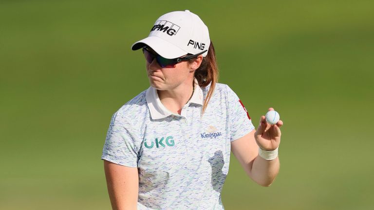Leona Maguire holds a one-shot lead going into the final round of the Women's PGA Championship