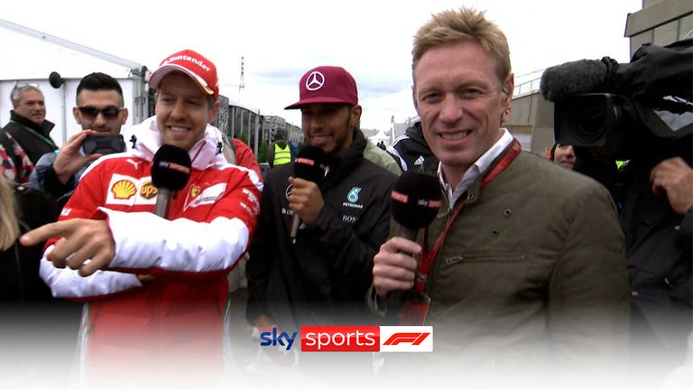 Sky F1's Simon Lazenby looks back at the remarkable moment when Sebastian Vettel ambushed Lewis Hamilton's interview to explain that 