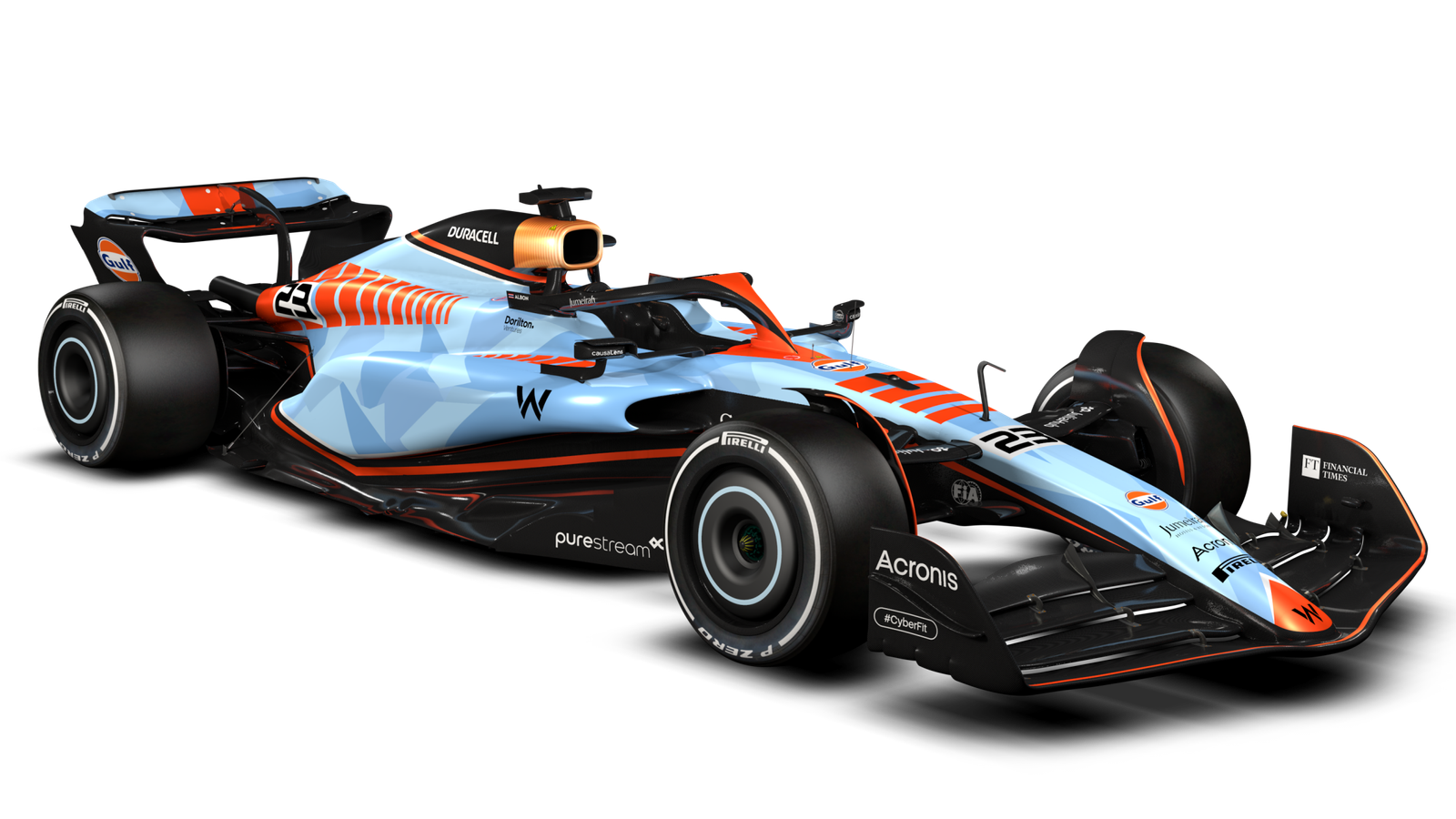 Williams revela la librea especial del Golfo para las carreras de Singapur, Japón y Qatar más adelante en la temporada de Fórmula 1
