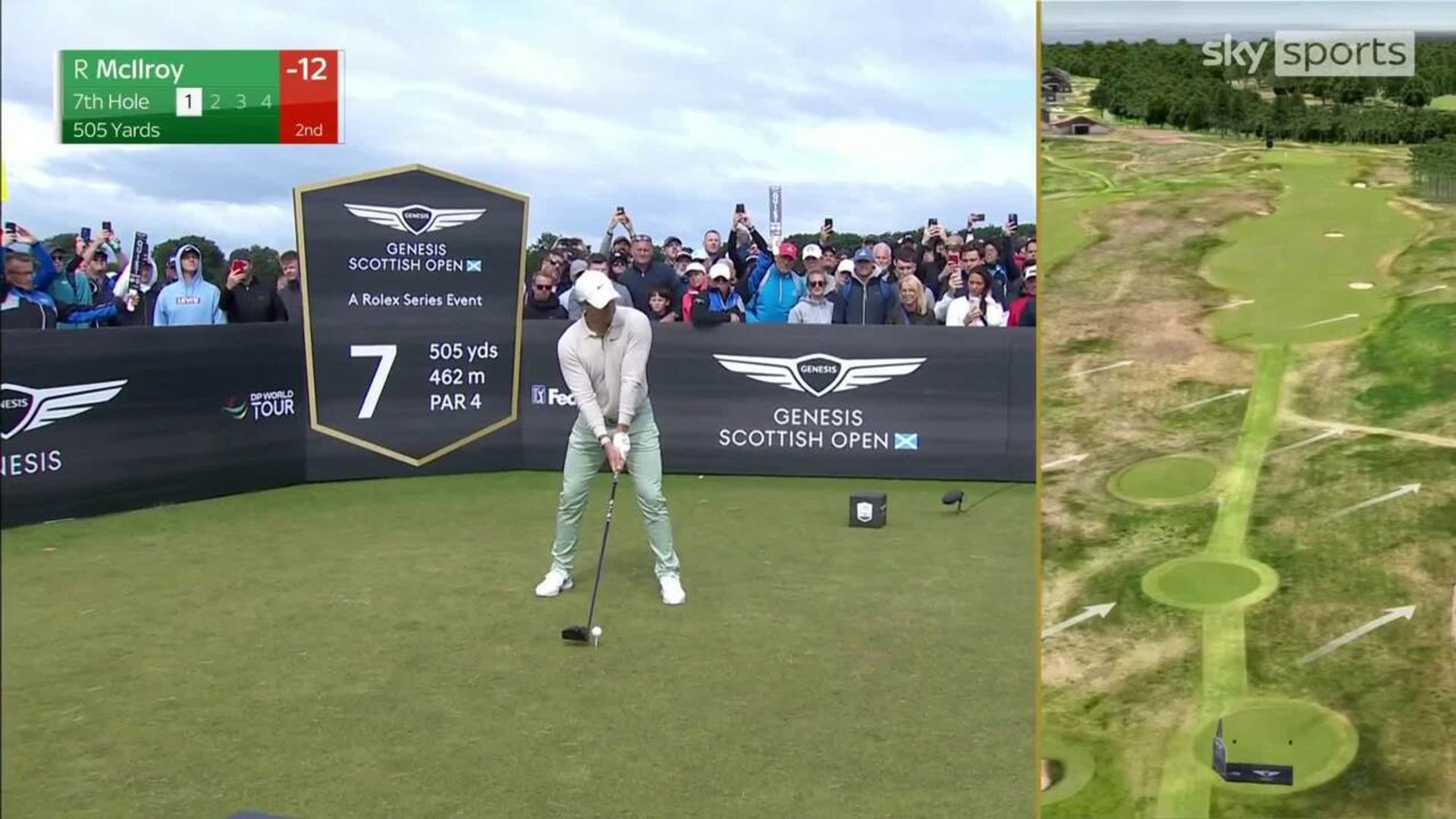 Rory hits mammoth 427-yard drive! | 'He's claiming he didn't quite catch it!'
