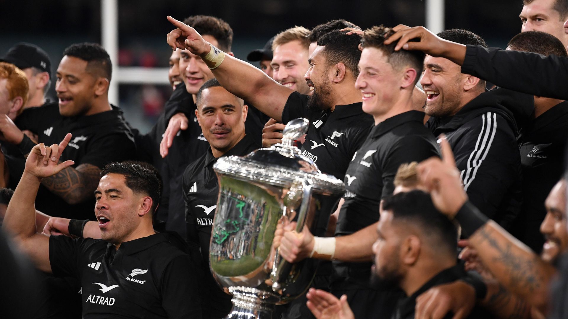 All Blacks hammer Wallabies to secure Rugby Championship title