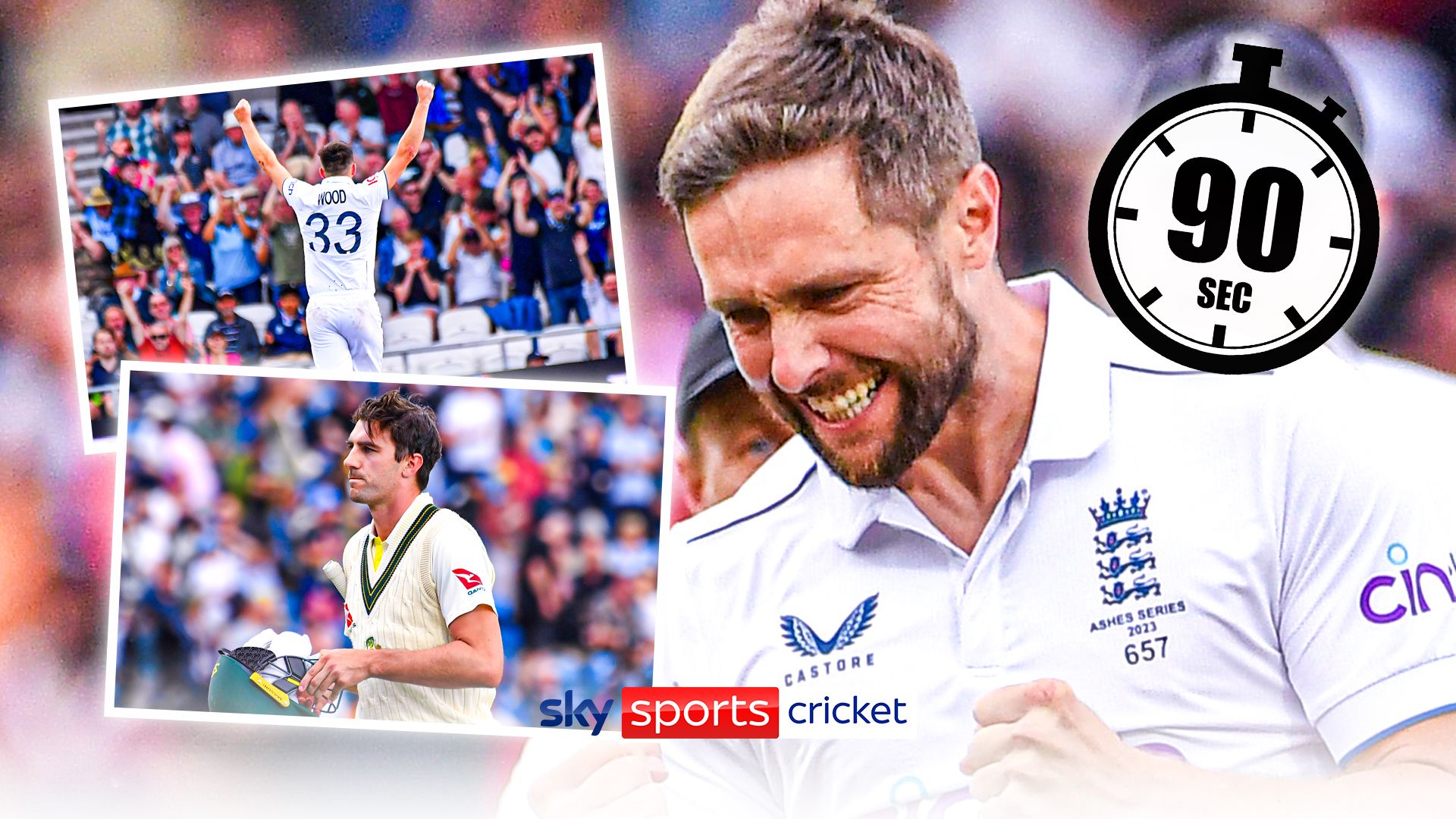 The Ashes: All six wickets from day three in 90 seconds!