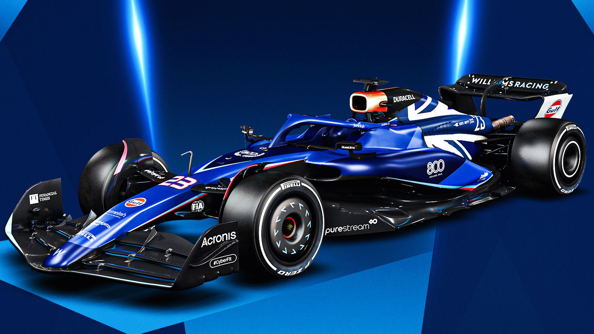 Williams and Aston Martin unveil special liveries for British GP