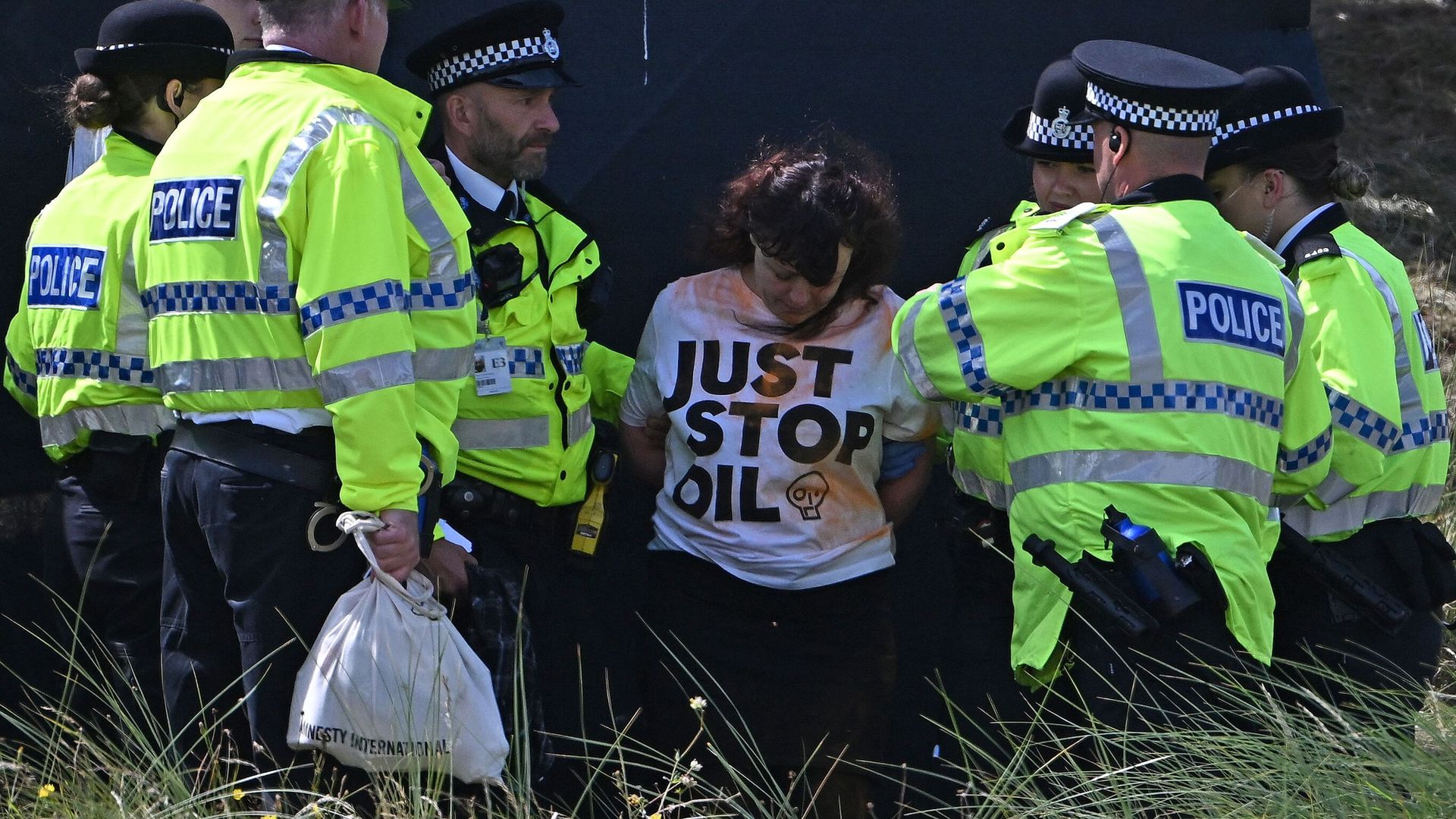 Protesters attempt to disrupt play at The Open