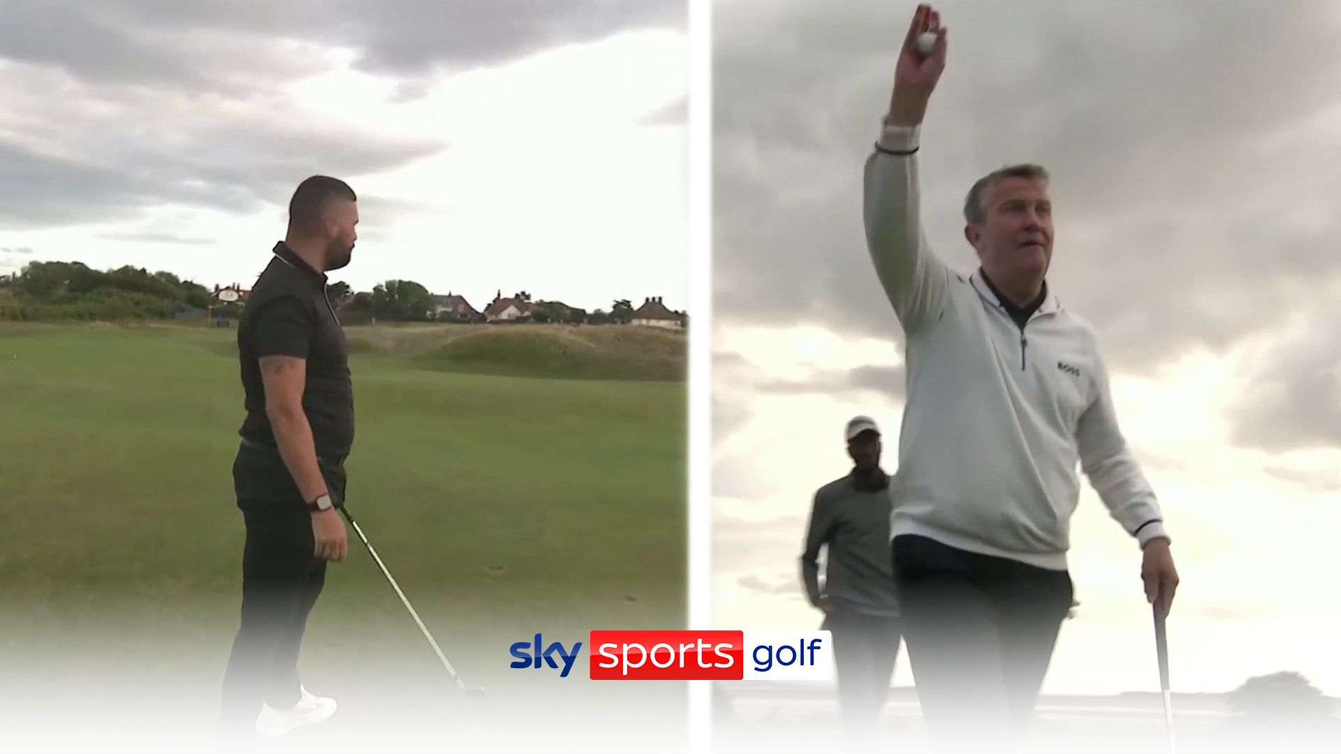 Celebrities show off golf skills at The Open Invitational!