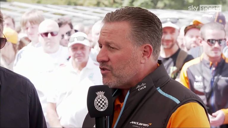McLaren boss Zak Brown has been celebrating the 60th anniversary of the team at the Goodwood Festival of Speed