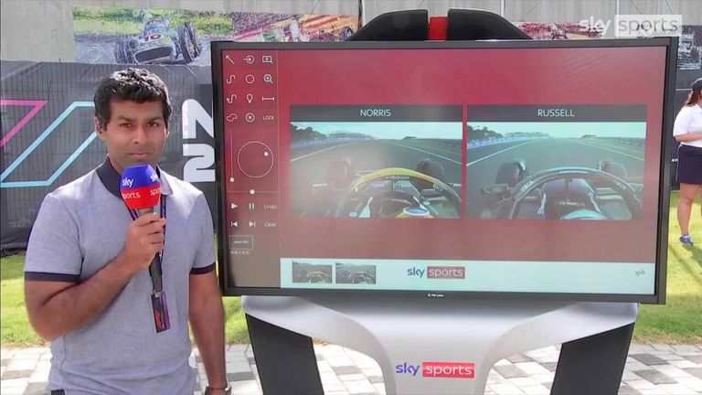 Karun Chandhok estuvo en el SkyPad para diseccionar cómo Lando Norris de McLaren venció a su compatriota británico George Russell en la calificación en su carrera de casa.