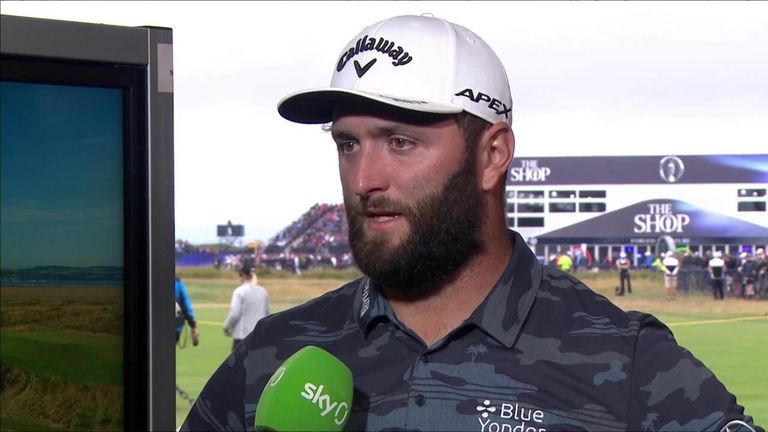 World No.3 Jon Rahm reflects on scoring the lowest round ever in an Open Championship at The Royal Liverpool Golf Club, Hoylake.