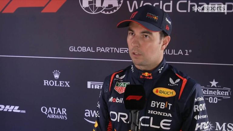 Sergio Perez says its always good to be in a good position for the race as he qualified in third but the main objective is to get his Red Bull as high up on Sunday in Spa.