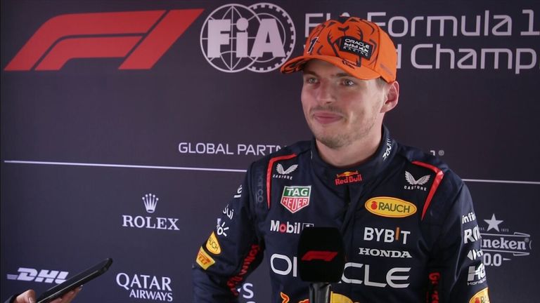 Following topping qualifying at the Belgian GP, Max Verstappen says Red Bull 'were lucky today!'.