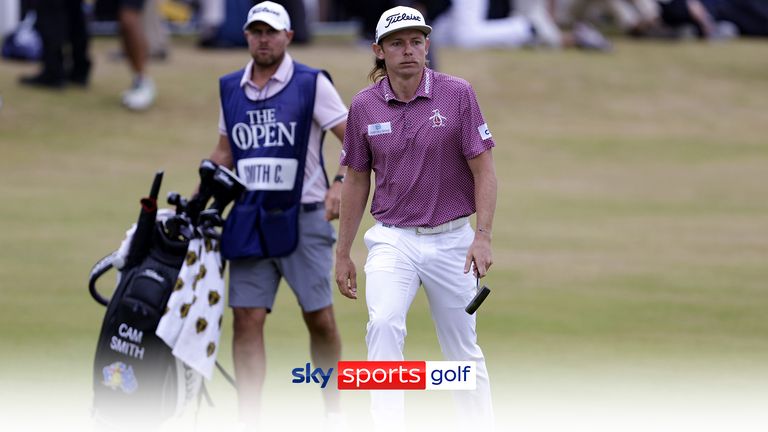 Cameron Smith produced three stunning shots on the 18th hole at St Andrews to win the 150th Open Championship