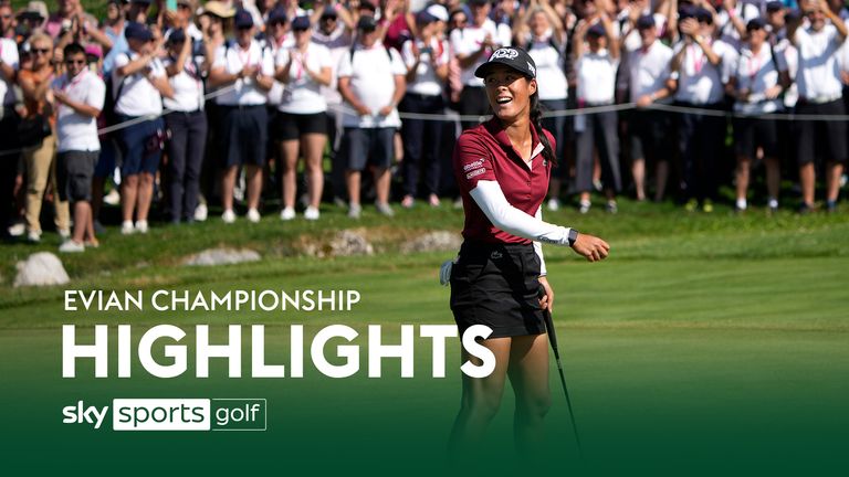 Highlights from day four of the Evian Championship at the Evian Resort Golf Club in France