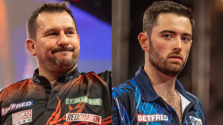 Jonny Clayton and Luke Humphries will meet for a spot in the World Matchplay final on Saturday night