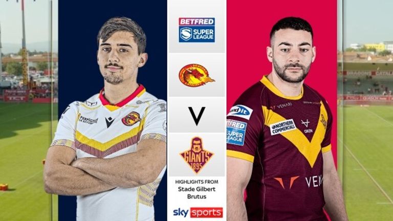 Highlights of the Super League match between Catalans Dragons and Huddersfield Giants.