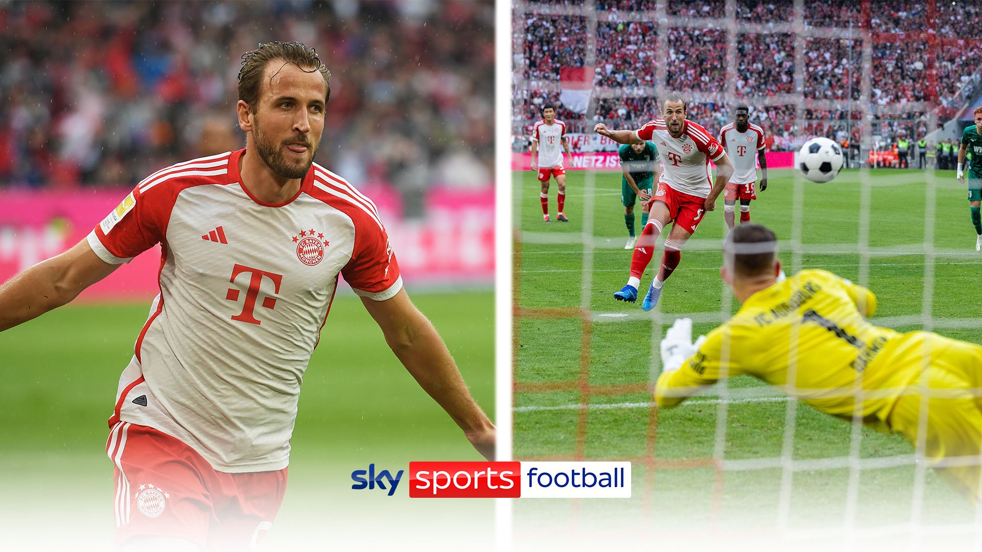 'First moment of many!' | Kane scores first home goal for Bayern