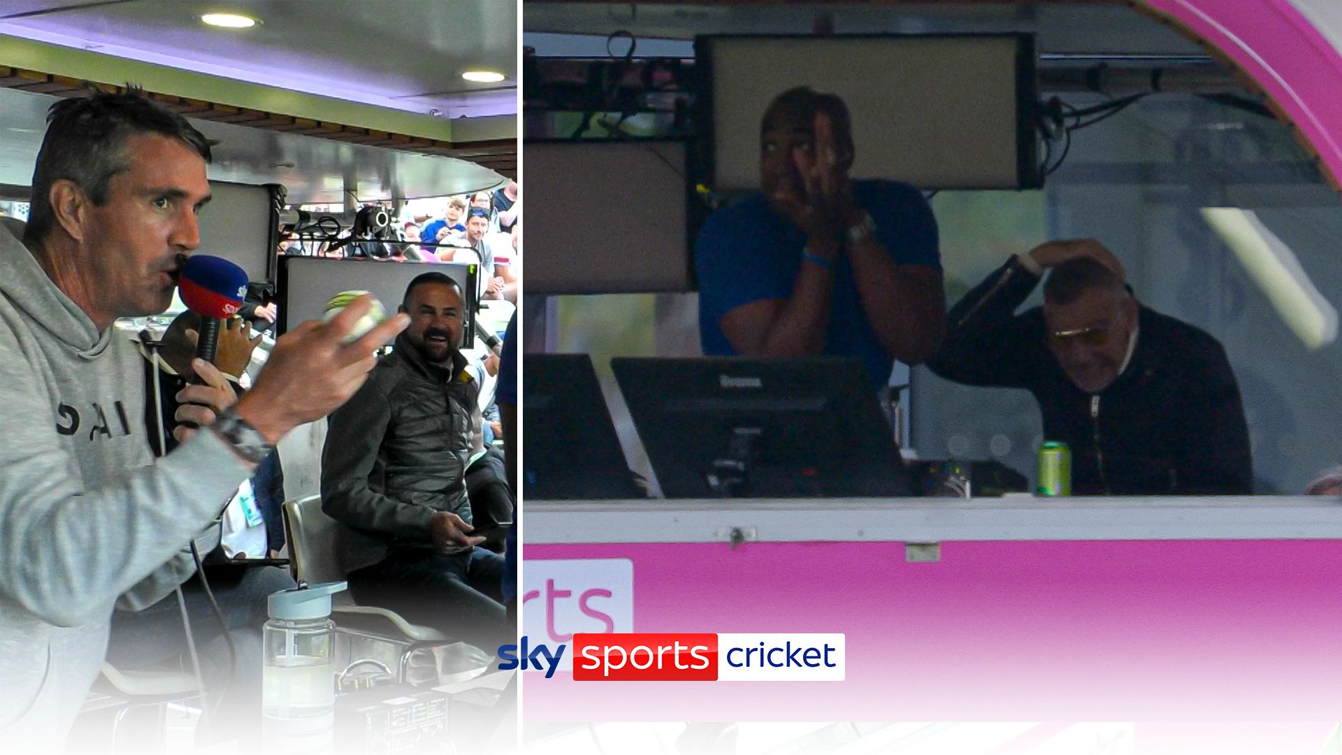 Moeen hits six on to commentary booth! | KP: 'I have the ball!