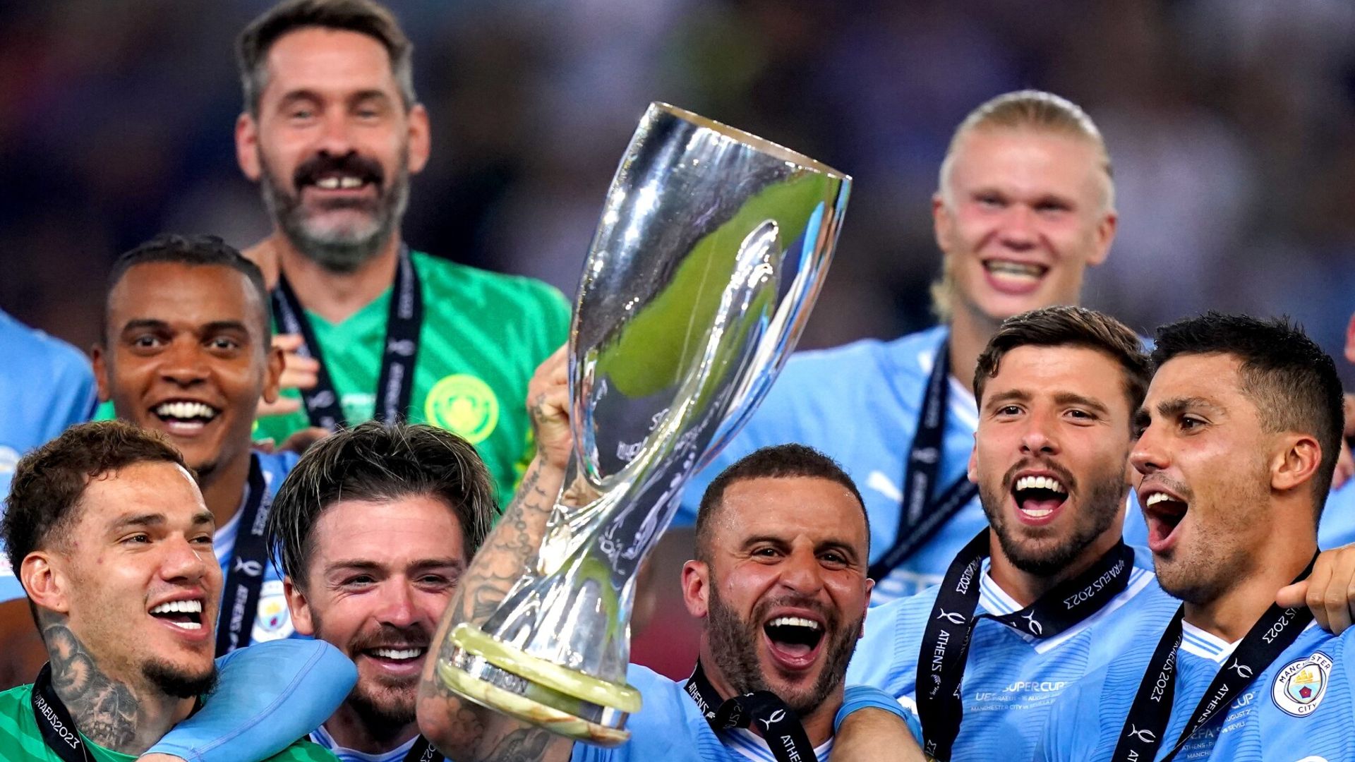 Man City win first Super Cup after beating Sevilla in shootout