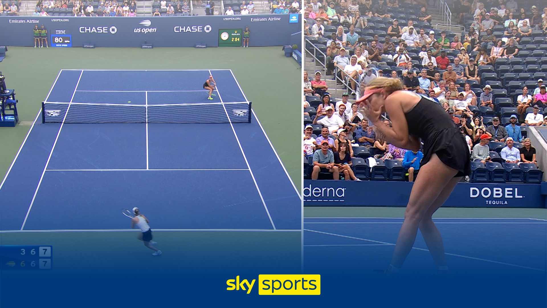 'Oh my goodness she's missed it!' | Collins wastes incredible tie-break chance