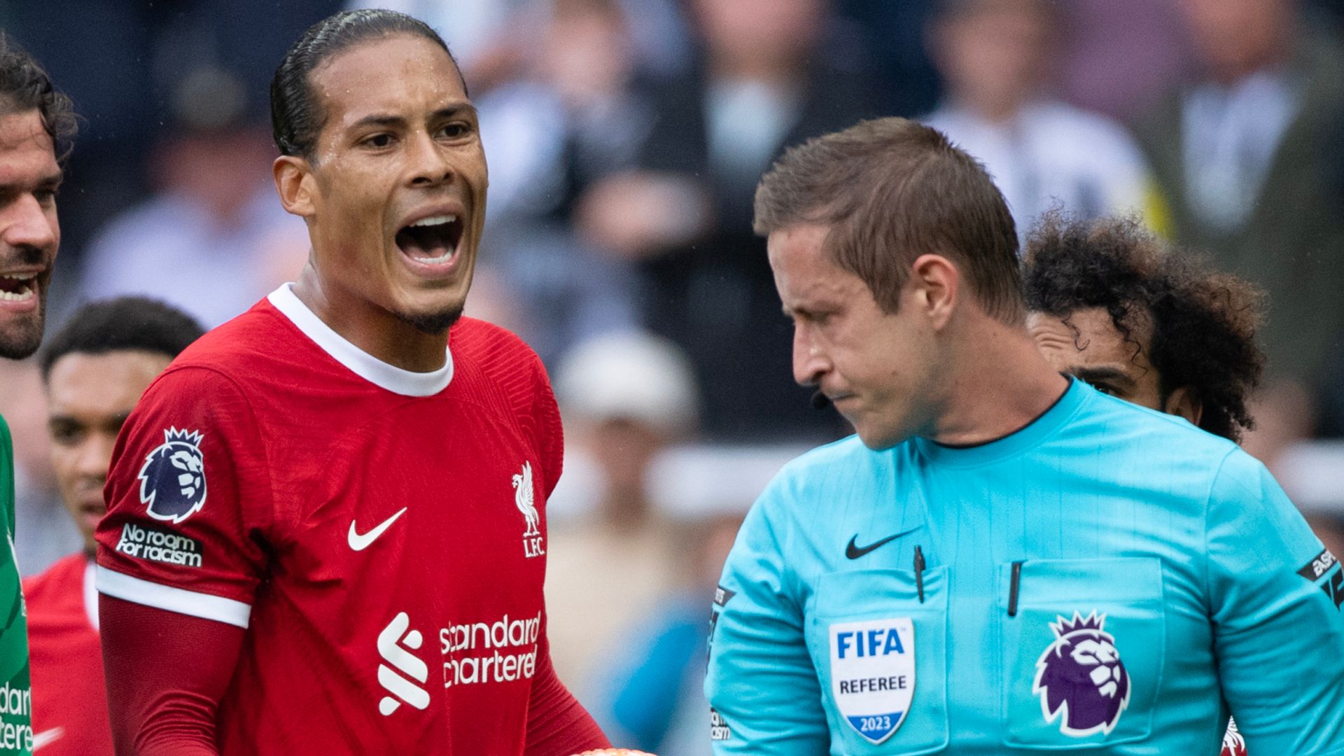 Van Dijk handed extra one-match ban for reaction to Newcastle red card
