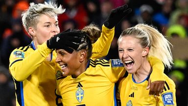 Rebecka Blomqvist scored the opening goal for Sweden in their World Cup victory over Argentina