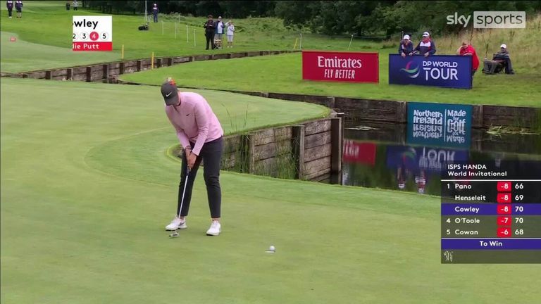 Gabriella Cowley failed to make a relatively straightforward birdie chance at the second play-off hole, with Alexa Pano going on to win the ISPS Handa World Invitational at Cowley's expense.