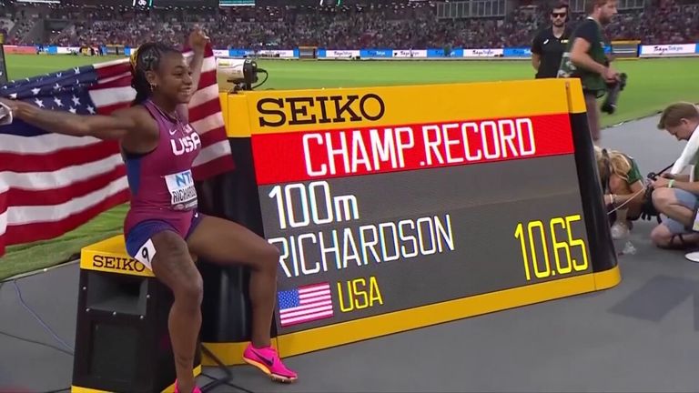 World Athletics Championships: Sha'Carri Richardson Wins Women's 100m ...