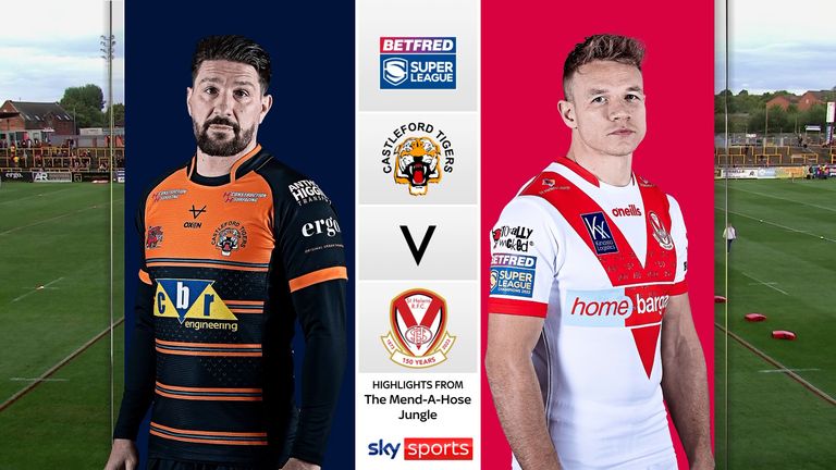 Highlights of the Super League match between Castleford and St Helens.
