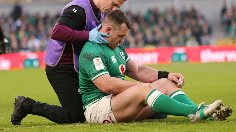 Cian Healy picked up an injury in Ireland's final warm-up game before the Rugby World Cup