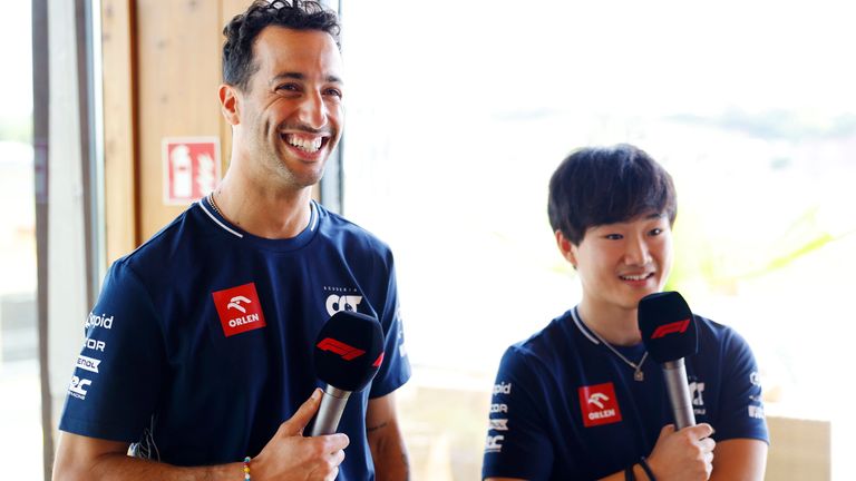 Daniel Ricciardo ve Yuki Tsunoda, 2024'te AlphaTauri'de tüm sezon boyunca bir arada