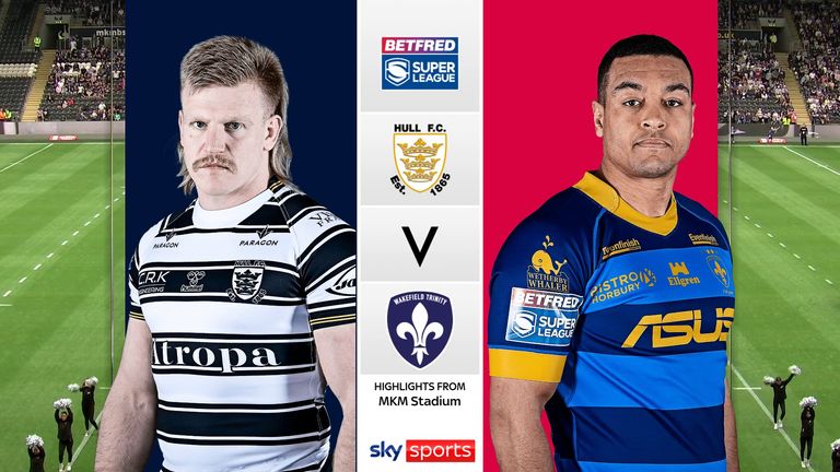 Highlights of the Super League match between Hull FC and Wakefield