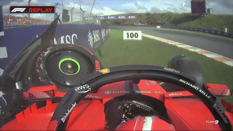 Charles Leclerc hit the barriers hard during Q3 in his Ferrari and brings out another red flag