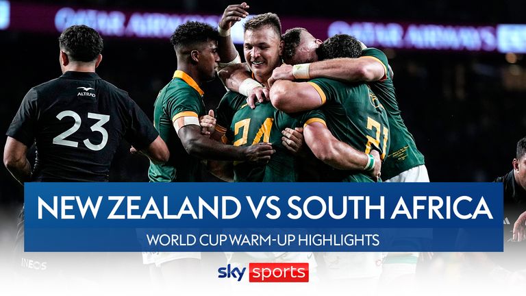 Highlights of South Africa's biggest-ever win over New Zealand, as the Springboks thumped their great rivals 35-7 at Twickenham.