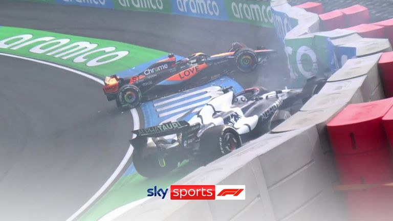 Ricciardo crashed moments after fellow Australian Oscar Piastri had done so at the same corner. 