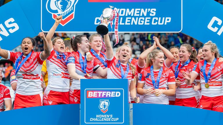St Helens beat Leeds to retain the Women's Challenge Cup in 2022