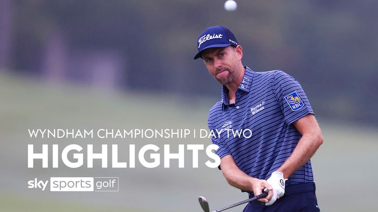 All the highlights from day two of the Wyndham Championship.