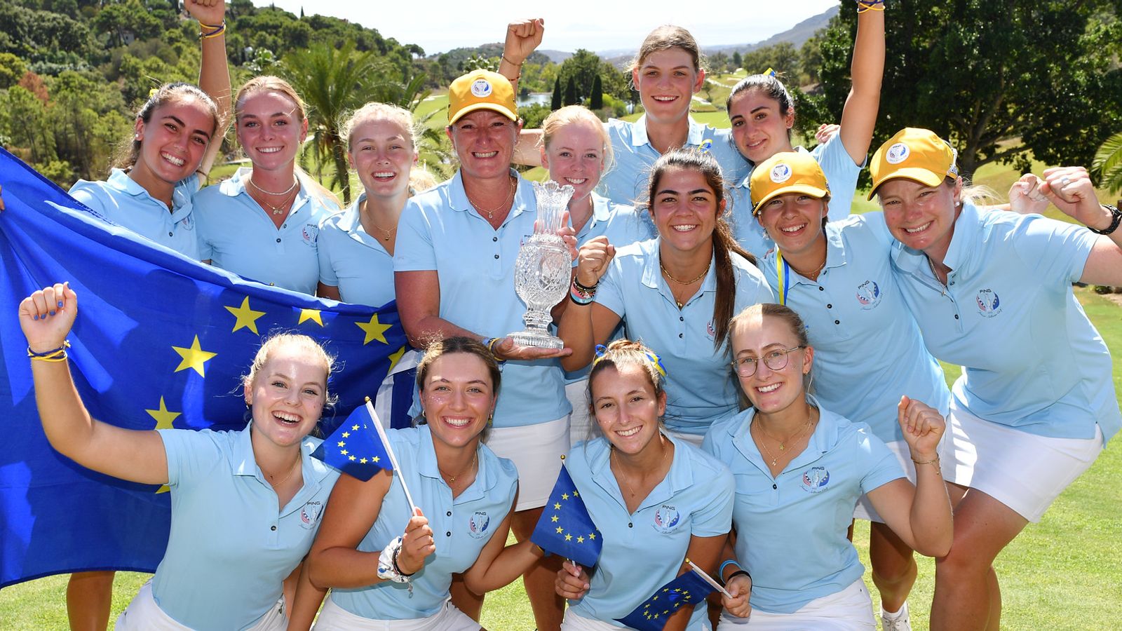 Junior Solheim Cup: Team Europe beat Team USA 15-9 in Spain to defend title for the first time