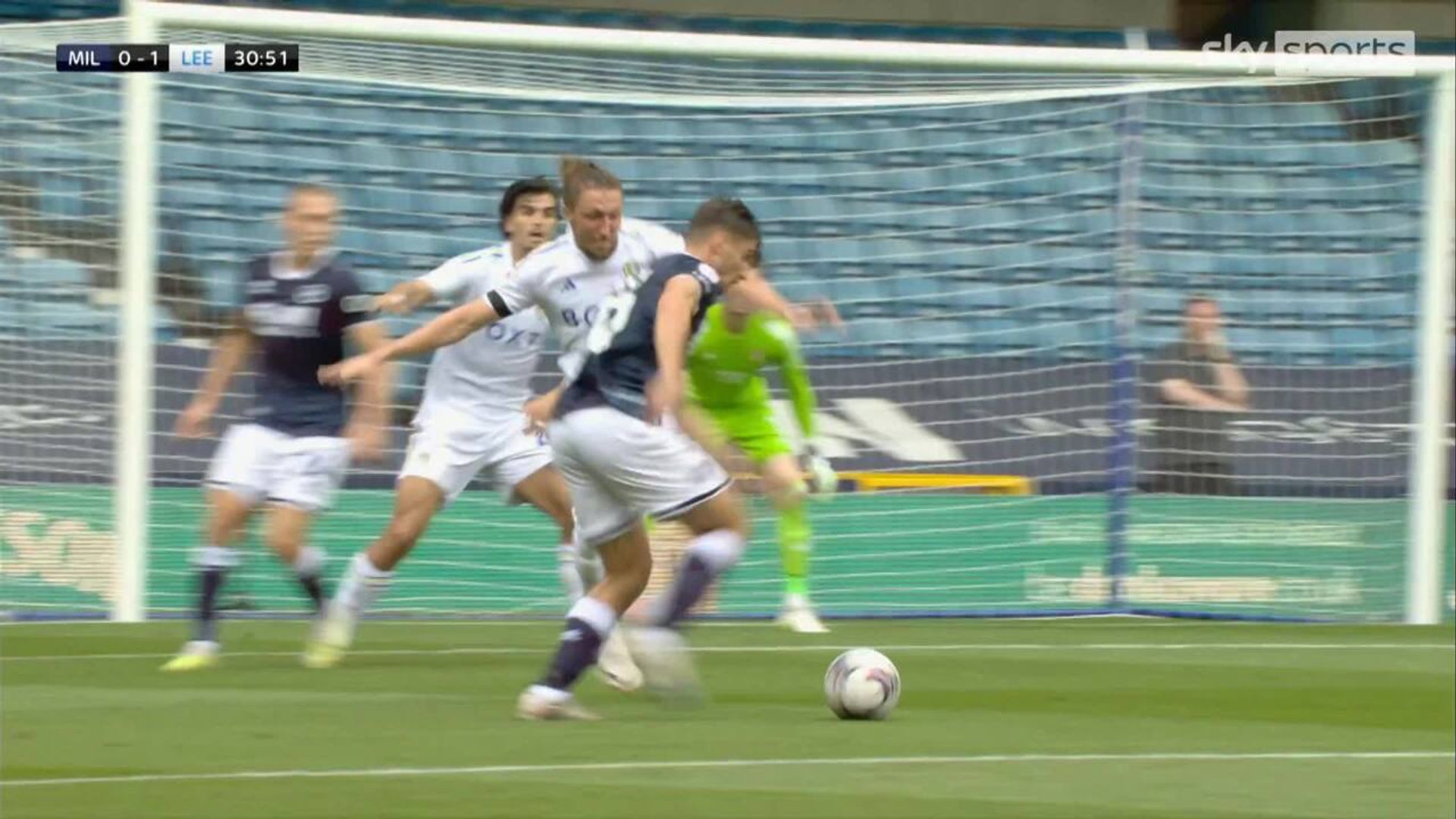 Longman denied by Meslier as Millwall search equaliser