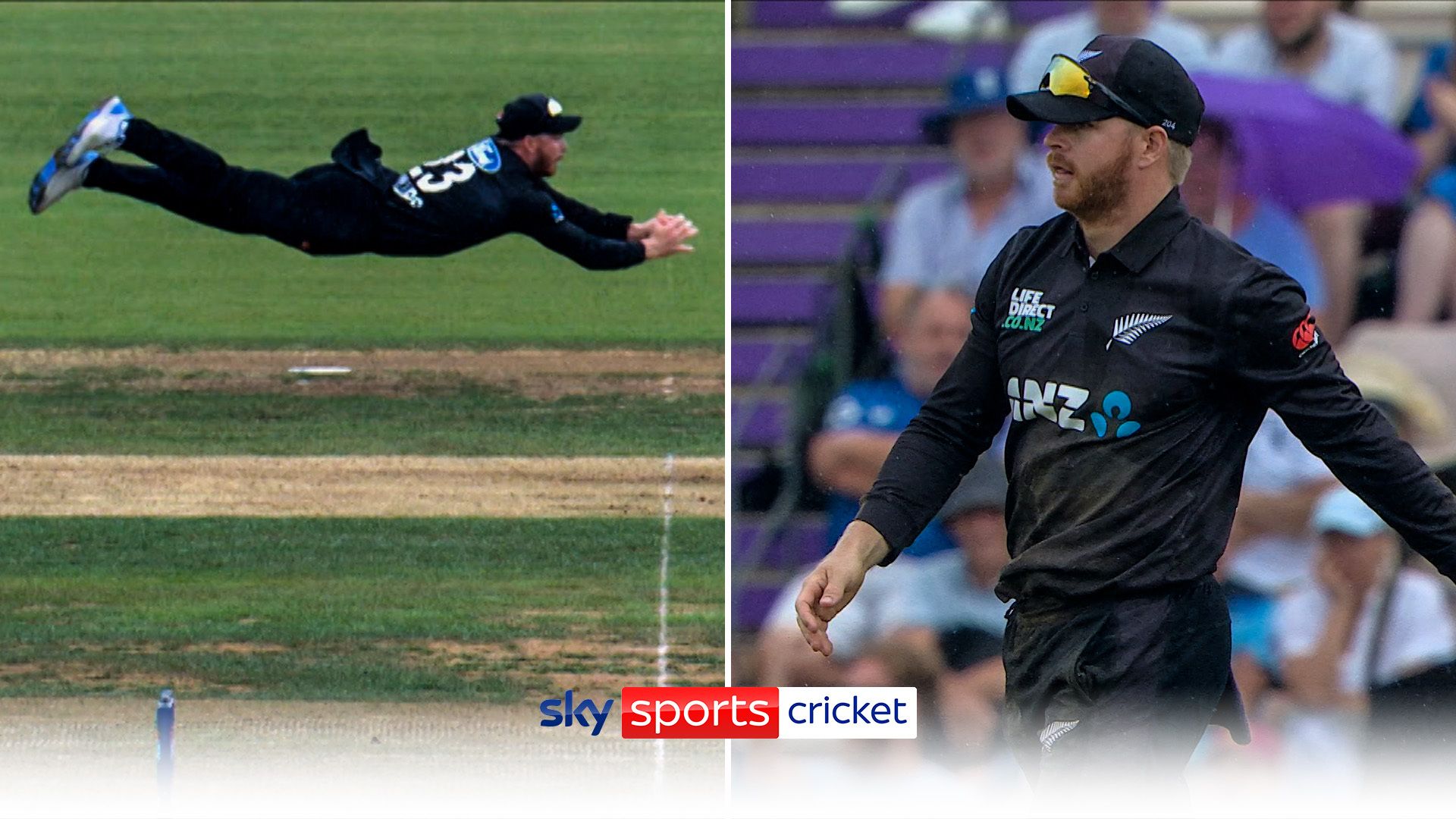 'What a catch!' | Phillips' Superman impression with incredible grab!