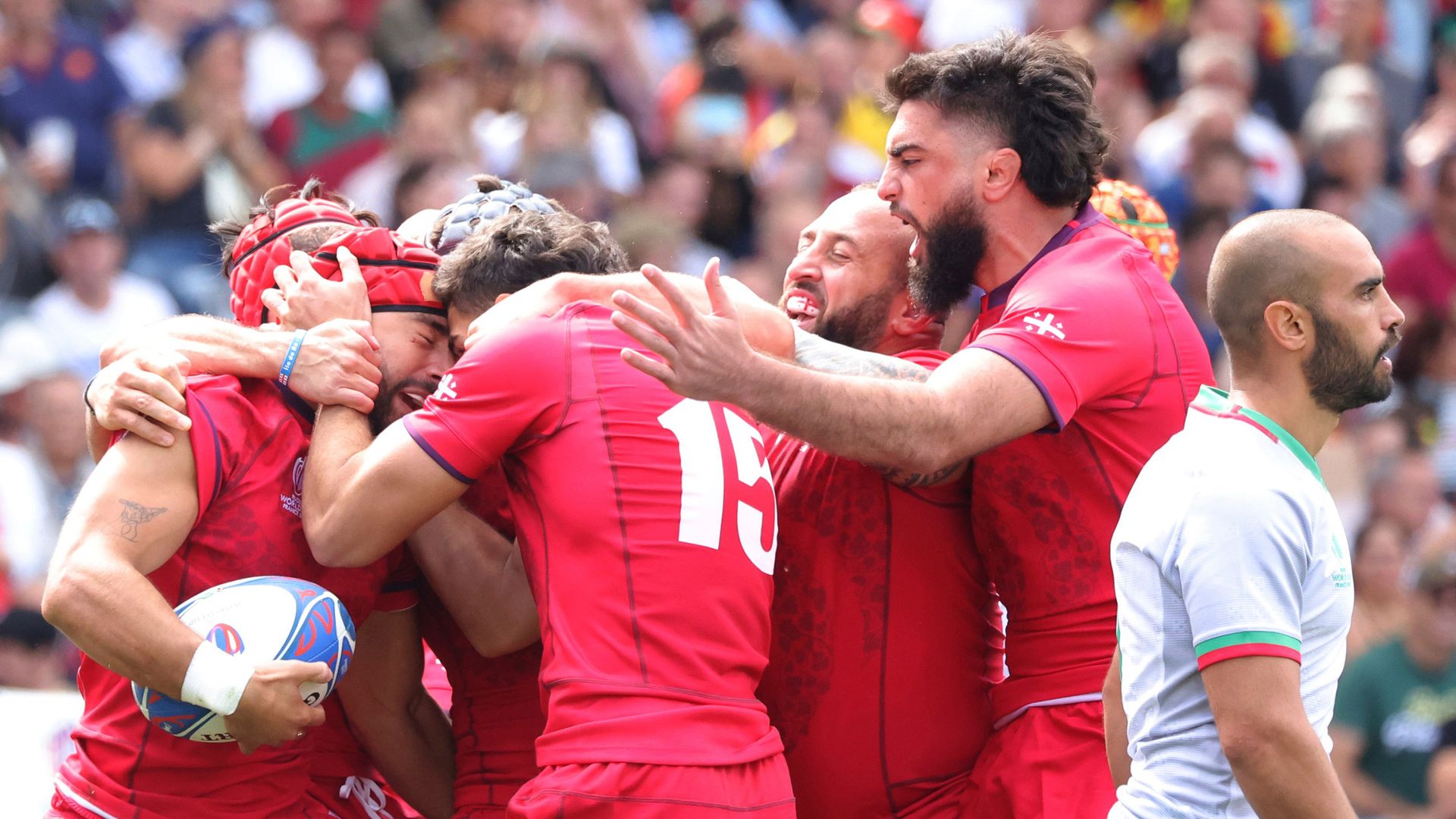 Late Georgia try denies Portugal first World Cup win