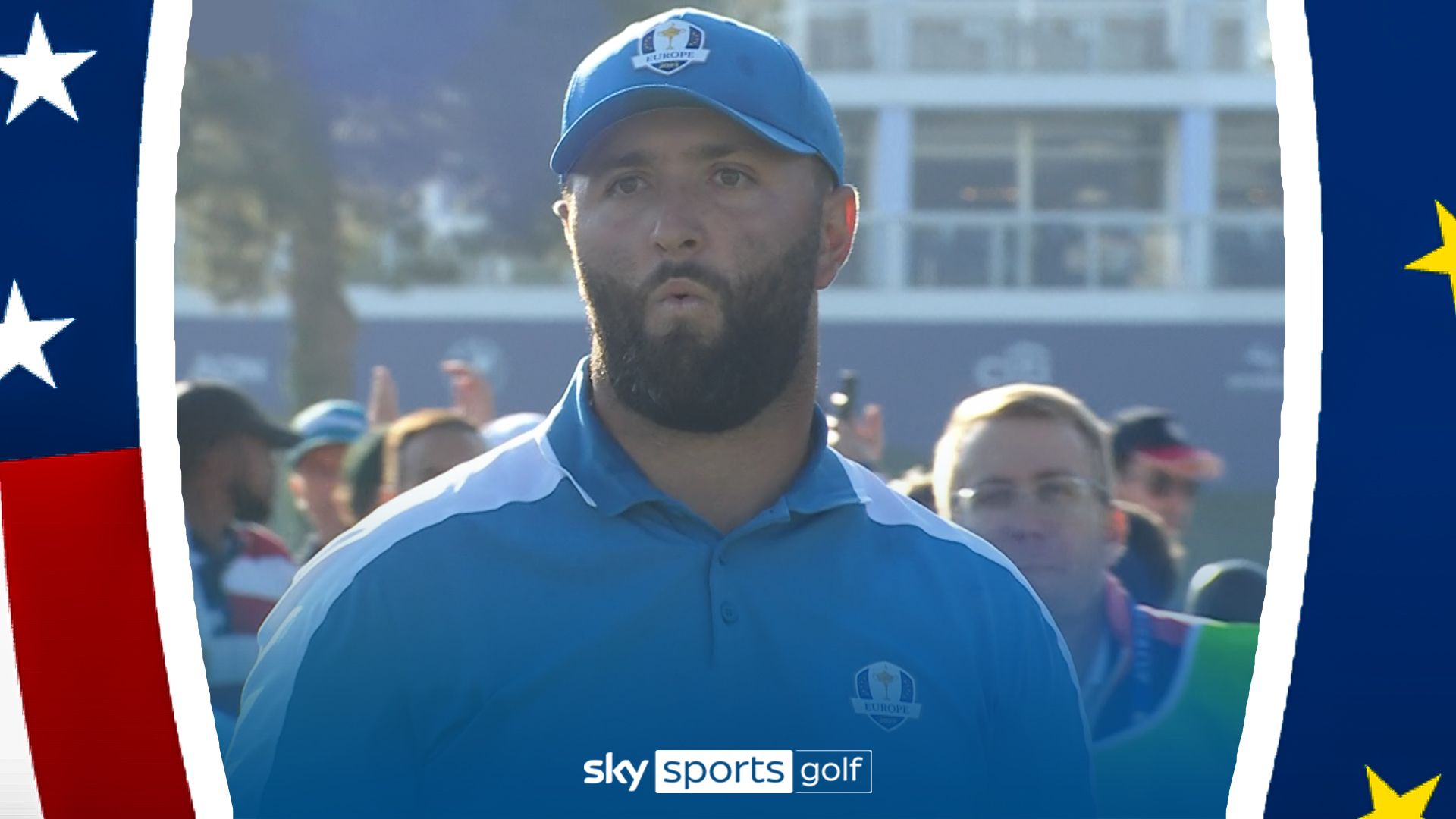 Rahm almost holes tee shot! | Hits the pin on par three seventh