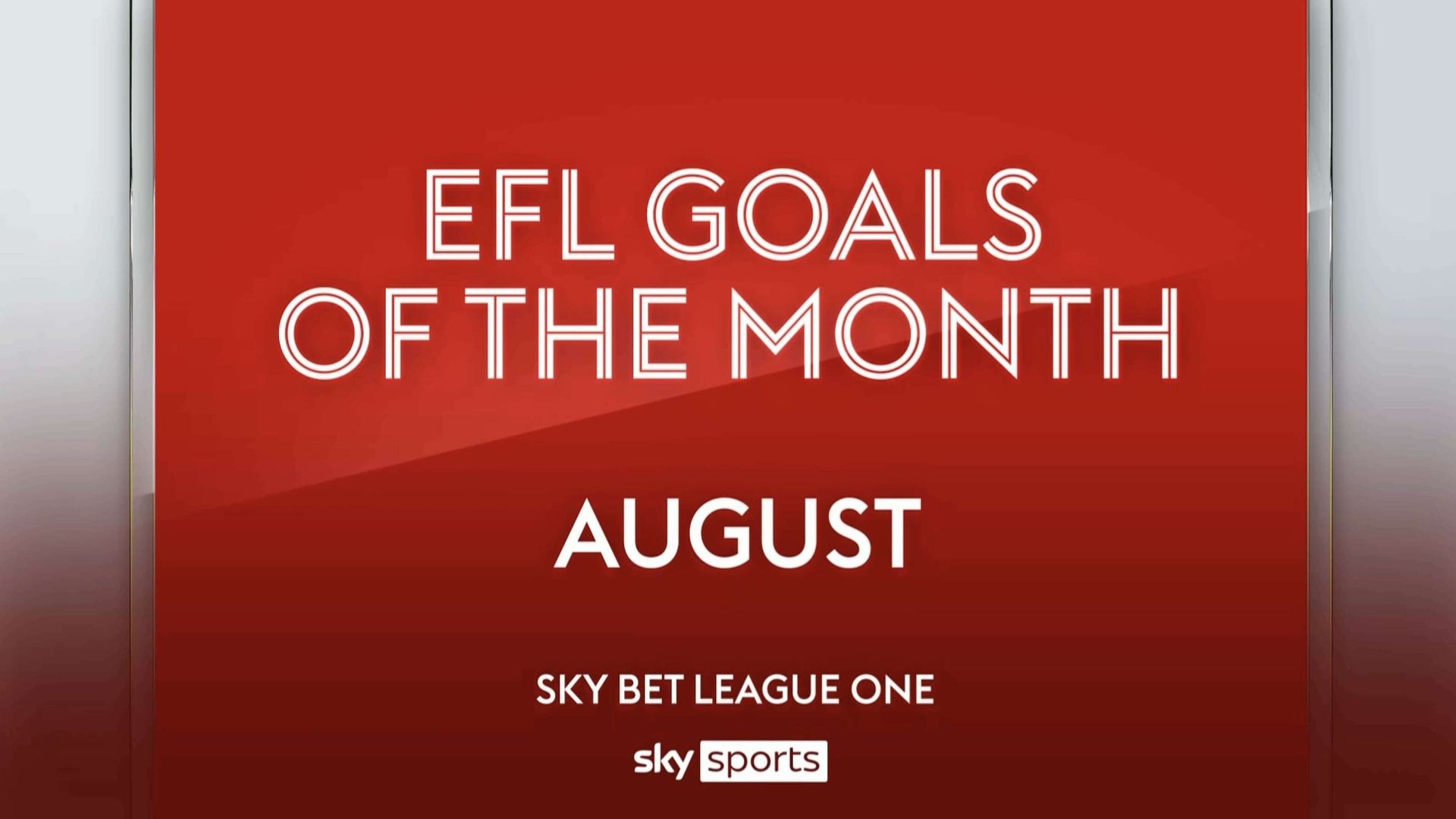 League One: Goals of the Month | August