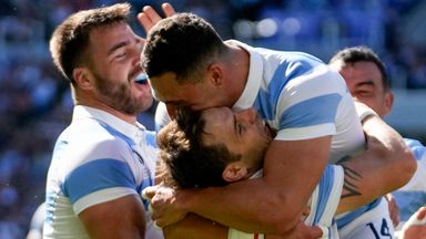 Argentina thrash Chile to set up Rugby World Cup decider against Japan