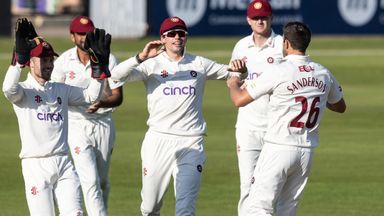 Ben Sanderson claimed three for 15 for Northamptonshire to dent Essex