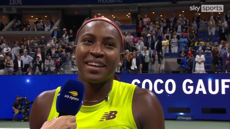 Coco Gauff explains how she had the reslience and toughness to come back from a set down to beat Elise Mertens at the US Open