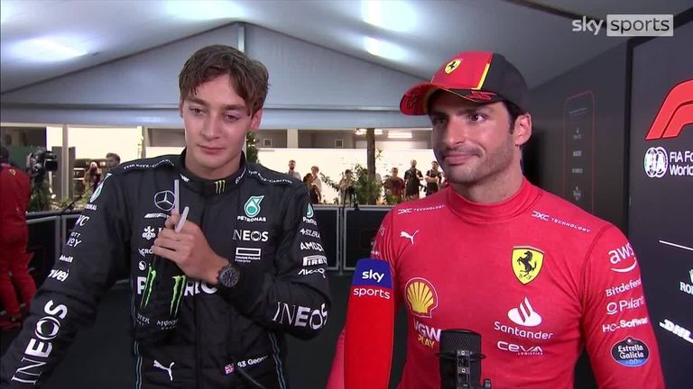 Carlos Sainz says 'perfect execution' is needed to win the Singapore GP from pole, while George Russell is looking to push the Ferraris tomorrow.