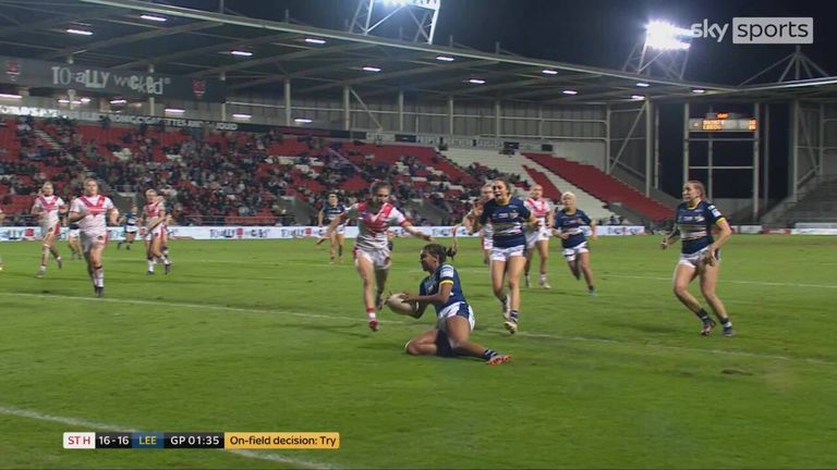 Highlights of Leeds Rhinos' dramatic Betfred Women's Super League semi-final win over St Helens