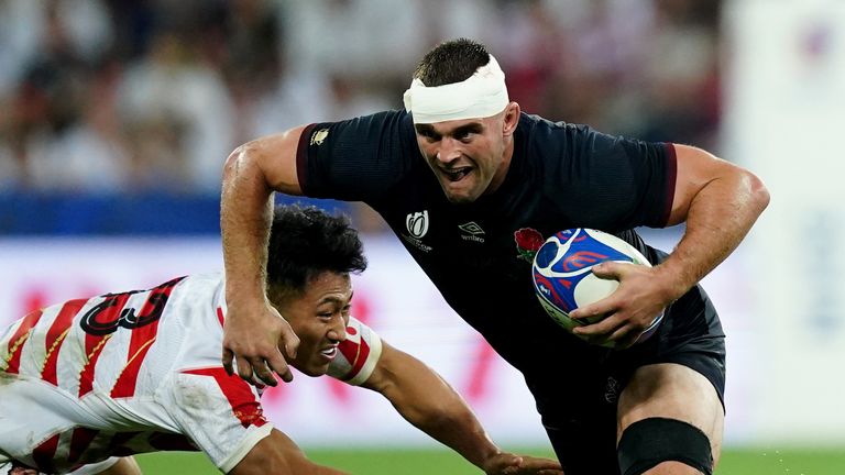 Ben Earl was one of the stars for England as they grew into the match against Japan 